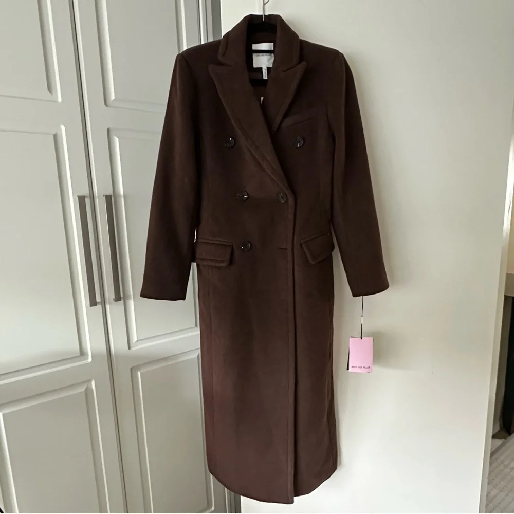Avec Les Filles Chocolate Brown Coat - Picture 3 of 8